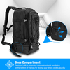 30L Tactical Backpack for Men, Water Resistant Oxford Military Rucksack with Padded Shoulder Straps & Waist Belt, Expandable Outdoor Daypack for Hiking Camping Shooting Trave