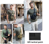 Tactical Sling Bag with External USB Charging Port, Lightweight MOLLE Crossbody Chest Pack, Water Resistant EDC Shoulder Bag for Outdoor Hiking Fishing Cycling Daily Carry