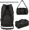 Large Tactical Duffle Bag with Rain Cover, MOLLE Military Travel Gear Bag for Shooting Gym Camping Hunting