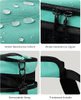 2-in-1 Dual Layer Insulated Cooler Tote Bag, Water Resistant Large Capacity Thermal Beach Bag for Picnic, Travel, Grocery Shopping