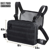 Tactical Chest Rig Utility Pouch, Lightweight MOLLE Chest Pack with Breathable Mesh Back Panel, Adjustable Harness for EDC, Shooting, Hunting & Outdoor Daily Carry