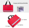 Lightweight Foldable First Aid Kit Bag, Multi Clear Pocket Empty Medical Organizer for Travel, Car & Household Emergency