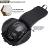 Tactical Helmet Bag, Protective Helmet Carry Case with Hook-and-Loop Panel & MOLLE Webbing, Portable Helmet Transport Pouch for Airsoft, Paintball, Outdoor Tactical Gear