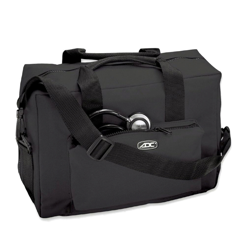 Professional Nurse Medical Equipment Bag, Empty Doctor Clinical Instrument Tote with Detachable Shoulder Strap for Home Visits & Clinic Use