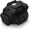 Professional Large Capacity EMT First Aid Trauma Bag | Multi-Pocket Water Resistant Medical Organizer with Medical Cross Logo