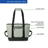 Wide Opening Insulated Cooler Tote Bag, ColdBlock Reinforced Base Water Stain Resistant Soft Cooler with Multi Carry Handles for Grocery & Outdoor