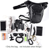 Tactical Thigh Holster Bag, Multi-Purpose Waterproof Leg Pack with Reflective Trim, Detachable Crossbody Strap EDC Waist Drop Leg Pouch for Motorcycle, Cycling, Hiking & Outdoor Sports