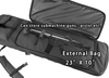 Tactical Rifle Case Soft Gun Bag with Secure Velcro Straps, Detachable Extension Pouch, Water Resistant Long Gun Storage Bag Available in 33"/39"/47" for Shooting, Hunting & Transport