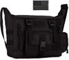 Tactical Messenger Bag, Multi-Pocket MOLLE Crossbody Shoulder Satchel Pack, Water Resistant EDC Laptop Bag for Daily Commuting, Hiking, Camping & Outdoor Activities