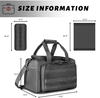 Tactical Range Bag, Multi-Compartment Handgun Shooting Gear Duffle Bag with MOLLE Panel, Padded Firearm Carry Bag with Detachable Shoulder Strap for Shooting Range, Hunting & Tactical Storage