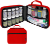 11 Inch Waterproof Medicine Carry Bag, Shockproof Mesh Pocket Travel Pill Organizer for Daily & Outdoor Emergency Use