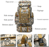 70-80L Large Capacity Military Tactical Backpack, Digital Camo MOLLE Rucksack, Waterproof Hiking Backpack for Camping, Mountaineering, Travel & Outdoor Survival