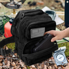Tactical Sling Bag Crossbody Chest Pack, MOLLE EDC Shoulder Sling Backpack with Water Bottle Pouch, D-Rings & Flag Patch, Outdoor Daypack for Hiking, Shooting, Camping