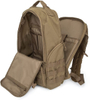 Laser Cut Molle Tactical Backpack Coyote Brown, Waterproof 600D Oxford Military Rucksack with Admin Organizer & Padded Laptop Compartment for Outdoor Work Travel