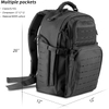 42L Tactical Backpack Laser Cut Molle System, 600D Oxford Military Rucksack with Braided Top Handle & Free USA Flag Patch for Outdoor Hunting Camping