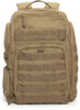 Tactical Backpack Coyote Brown, Water Resistant Molle Military Rucksack with Built-in Admin Pocket & Laptop Compartment for Outdoor Work Travel