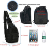 Small Tactical Sling Bag, 1000D Waterproof Molle Crossbody Chest Backpack Adjustable Strap for Outdoor Fishing Hunting Daily EDC