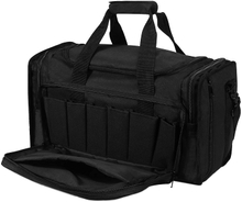18 Inch Tactical Gun Range Bag, Multi Divided Interior Storage Duffle Bag Holds Handguns, Magazines, Ear Protection & Shooting Glasses for Range Hunting