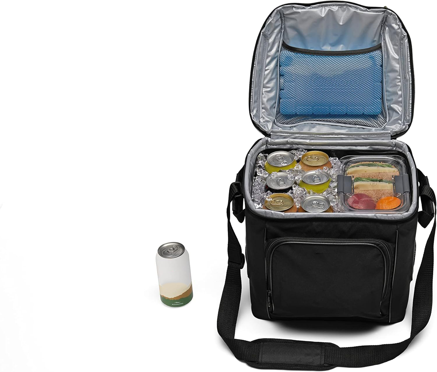 Recycled Materials Chiller Insulated Soft Cooler with 12+ Hour Ice Retention Leakproof Cooler 