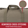 Heavy Duty Canvas Gym Duffle Bag, Natural Water Resistant Cylindrical Travel Carry Bag with Dual Handles & Detachable Strap