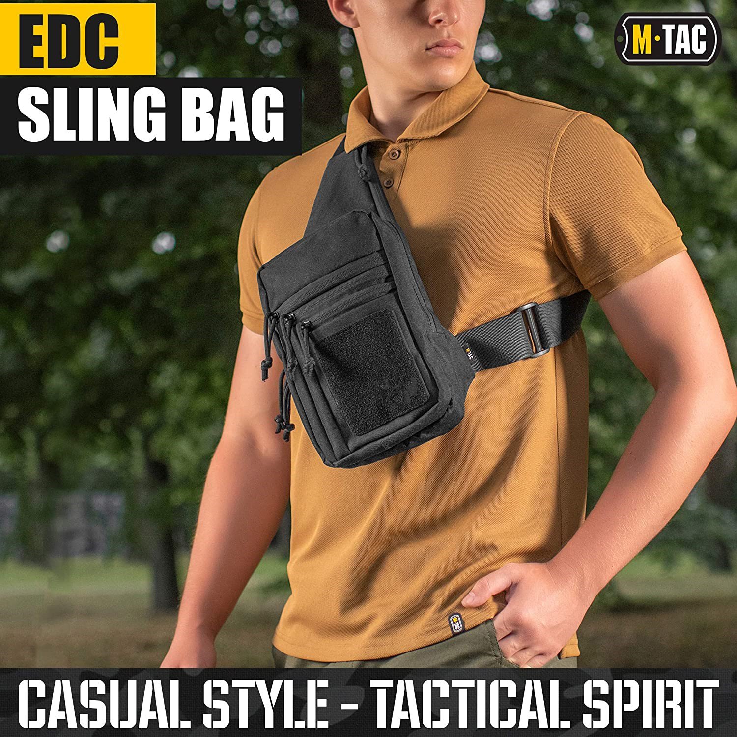 Tactical Concealed Carry Sling Bag, Quick Access Chest Pack for Handgun, Lightweight Concealment Crossbody Bag for Outdoor, Daily EDC & Shooting