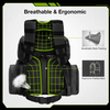 Large Tactical Shooting Backpack with Detachable Pistol Case, Multi-Compartment Gun Range Backpack, Heavy-Duty Firearm Gear Pack for Shooting Range, Hunting & Outdoor Training