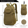 35L Lightweight Tactical Backpack, 900D Nylon Oxford Outdoor Daypack, Hiking Rucksack for Camping, Trekking & Daily EDC