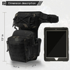 Tactical Drop Leg Bag, Multicam Black Thigh Pack Utility Hip Pouch, MOLLE EDC Leg Bag for Hunting, Shooting, Cycling & Outdoor Daily Carry