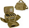 Tactical Pistol Range Bag with Removable Padded Dividers, Water Resistant Shooting Duffle Bag