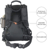 Expandable Tactical Backpack , Water Resistant Military Rucksack, Adjustable Capacity Outdoor Backpack with Water Bottle Holder