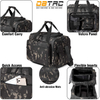Camo Tactical Pistol Range Bag, Multi-Pistol Soft Shooting Duffle Bag with Magazine Storage & MOLLE Webbing
