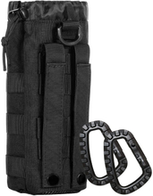 Tactical MOLLE Water Bottle Holder, Drawstring Water Bottle Carrier for 1.5L Bottles, Outdoor Umbrella Storage Pouch