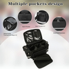 Waterproof Empty Medical Trauma Bag, Multi-Compartment First Aid Storage Bag with Detachable Clear Pouches for EMT Responders & Household Emergency Use