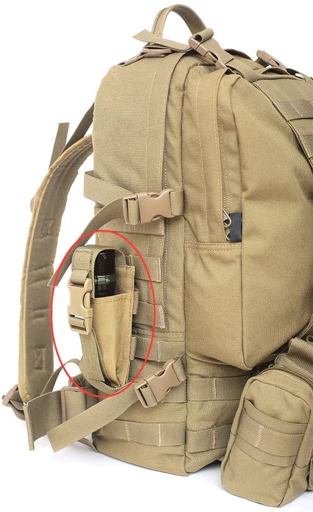 Tactical Single Mag Pouch, Universal MOLLE Magazine Holder with Quick Release Buckle, Durable Nylon Pistol Rifle Mag Carrier for Shooting, Hunting, Tactical Gear