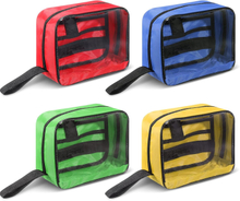 Transparent Clear Small Medical Storage Bag, Lightweight Portable Travel First Aid Pouch Multi Color Available