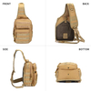 20L Tactical Sling Bag, Molle Crossbody Chest Pack, Lightweight EDC Shoulder Sling Backpack Fits 7.9-inch iPad for Hiking, Cycling, Hunting & Daily Outdoor Carry