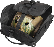 Tactical Helmet Bag, Protective Helmet Carry Case with Hook-and-Loop Panel & MOLLE Webbing, Portable Helmet Transport Pouch for Airsoft, Paintball, Outdoor Tactical Gear