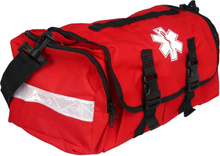Reflective EMS First Responder Trauma Bag, Large Divided Empty EMT Medical Carry Bag for Emergency Rescue Use