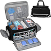 Waterproof Reflective Medical Supply Bag, Large/Small Empty EMT First Aid Kit Organizer with Removable Dividers for Emergency Use