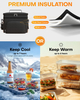 9L/15L Insulated Lunch Cooler Bag, Waterproof Leakproof Portable Thermal Tote with Multi Pockets & Adjustable Shoulder Strap
