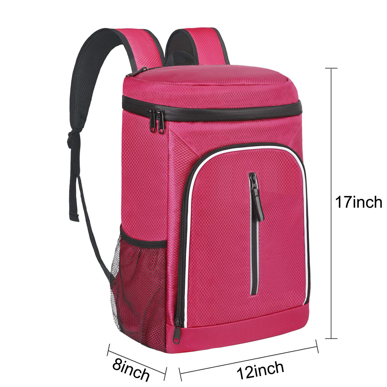 Horizontal Top Zip Leakproof Cooler Backpack, Waterproof Insulated Thermal Backpack for Outdoor Camping Fishing Beach Picnic