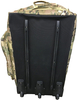 Camouflage Tactical Rolling Duffle Bag, Wheeled Tactical Gear Luggage with Detachable Front Pouch, Large Capacity Travel Storage Bag for Hunting, Shooting, Outdoor Deployment