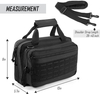 Tactical Pistol Range Bag, Multi-Purpose Shooting Gear Carry Bag with MOLLE Panel