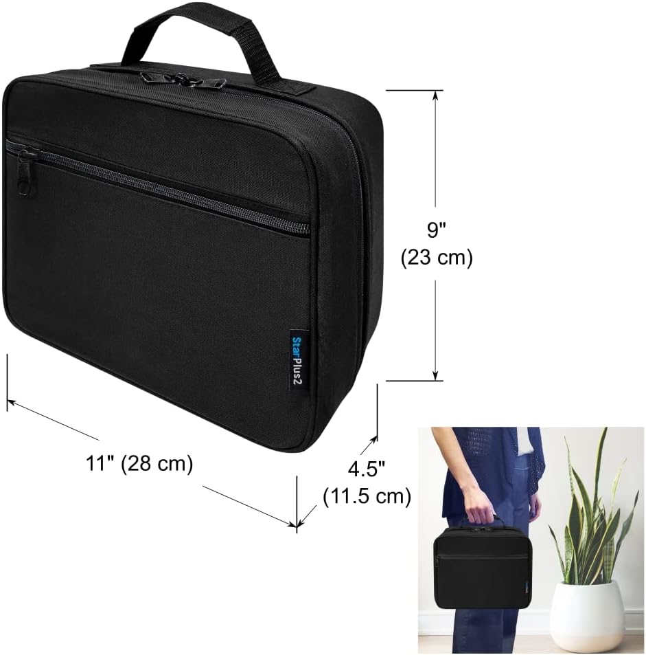 Waterproof Shockproof Pill Storage Bag, 4 Sizes Portable See-Through Mesh Travel Medication Organizer Case