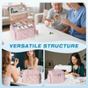 Insulated Medicine Cooler Bag, Portable Multi-Compartment Medication Organizer with Removable Dividers for Travel Insulin & Pill Storage
