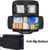 Reflective Large Capacity EMT Medical Bag, Removable Divider Nurse Trauma Bag for Clinic, Ambulance & Emergency Rescue