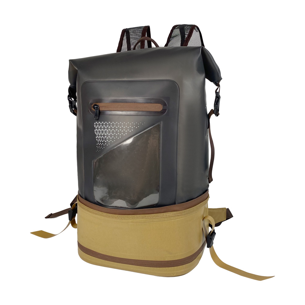 30L Eco-Friendly TPU Waterproof Roll-Top Backpack with Laptop Compartment