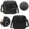 Leather-Look Crossbody Medicine Carry Bag, Multi Compartment Travel Pill Storage Crossbody Bag with Adjustable Shoulder Strap