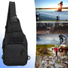 Detachable Strap Tactical Sling Bag, Compact Molle Crossbody Chest Backpack with Velcro Patch Area for Outdoor Fishing Hunting Daily EDC