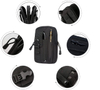 Small Tactical Molle EDC Waist Pouch, Water Resistant Multi Pocket Cell Phone Holder Utility Tool Organizer for Outdoor Daily Carry